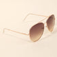 Oversized Double Bridge Fashion Aviator Sunglasses