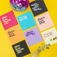 Fuck It Lets Drink Pink Funny Text Foil Cocktail Napkin