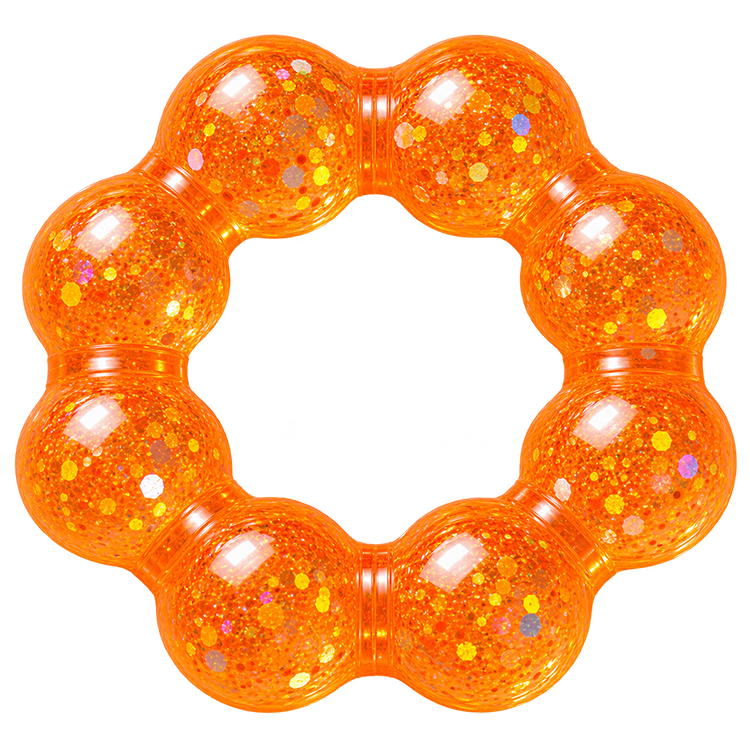 Fun Doh Squishy Sparkle Glitter Sensory Bracelet- 12/Display