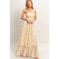 Smocked Floral Maxi Dress