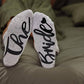 Double Stripe Cotton Socks - The Bride (Confetti Ivory)