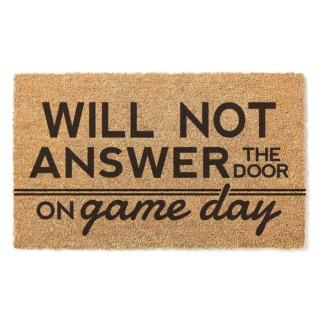 18x30 Coir Doormat Will Not Answer on Game Day