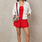 Resort Ruched Strapless Romper