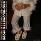 Open-Toe Fuzzy Bridal Slippers - Bride