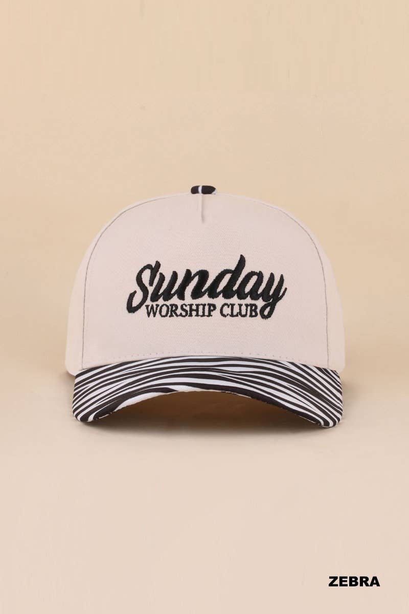 Sunday Worship Club Two Tone Cotton Hat