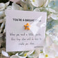 Bright Star Mini Note Card with Personalized Message Option
