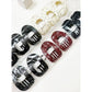 Polkadot Printed Oval Flat Hair Claw