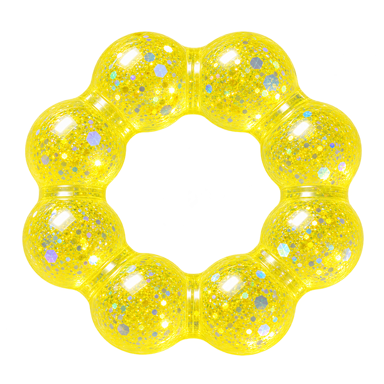 Fun Doh Squishy Sparkle Glitter Sensory Bracelet- 12/Display