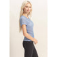 Textured Lace Short Sleeve Top