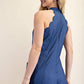 Scallop Halter Romper