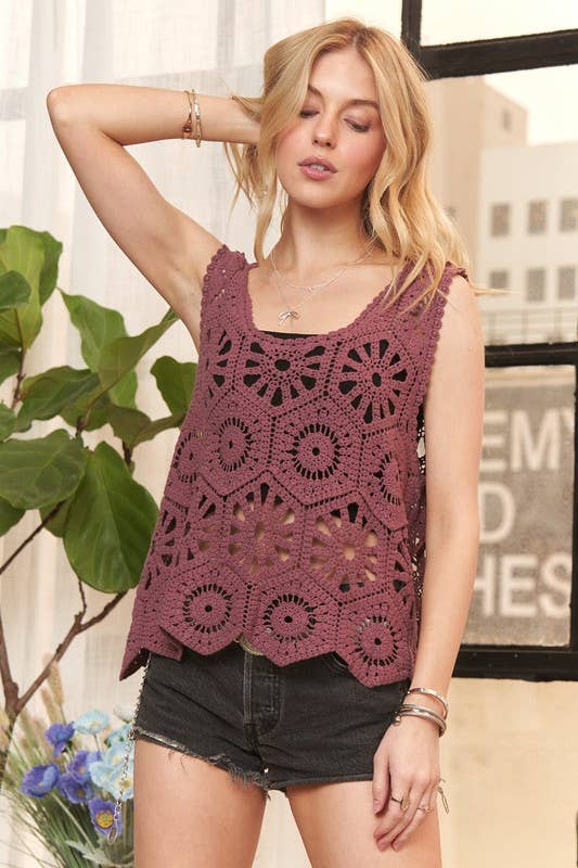 Casual Crochet Tank Top