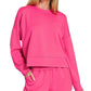 Scuba Sweatshirts & Shorts 2PC Set SI-27476 Zenana