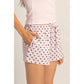 Polka Dot Drawstring Shorts