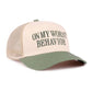 On My Worst Behavior Two Tone Mesh Snapback Hat  Zenana Consgt.