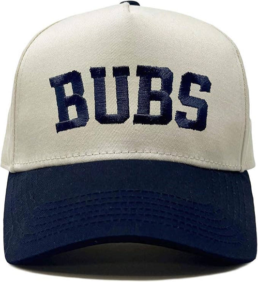 Kids/Baby Two Tone Vintage Cap - Bubs (Navy/Beige)