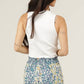 BS878-A814 TWIN PRINT ELASTIC WAIST WITH TIE SHORTS