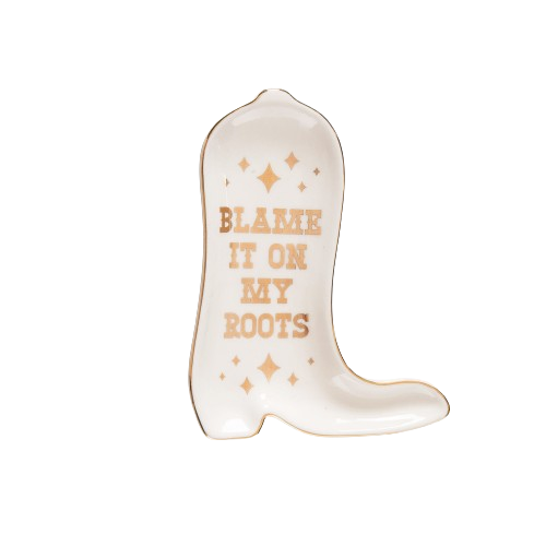 Blame It On My Roots Cer Trinket Tray