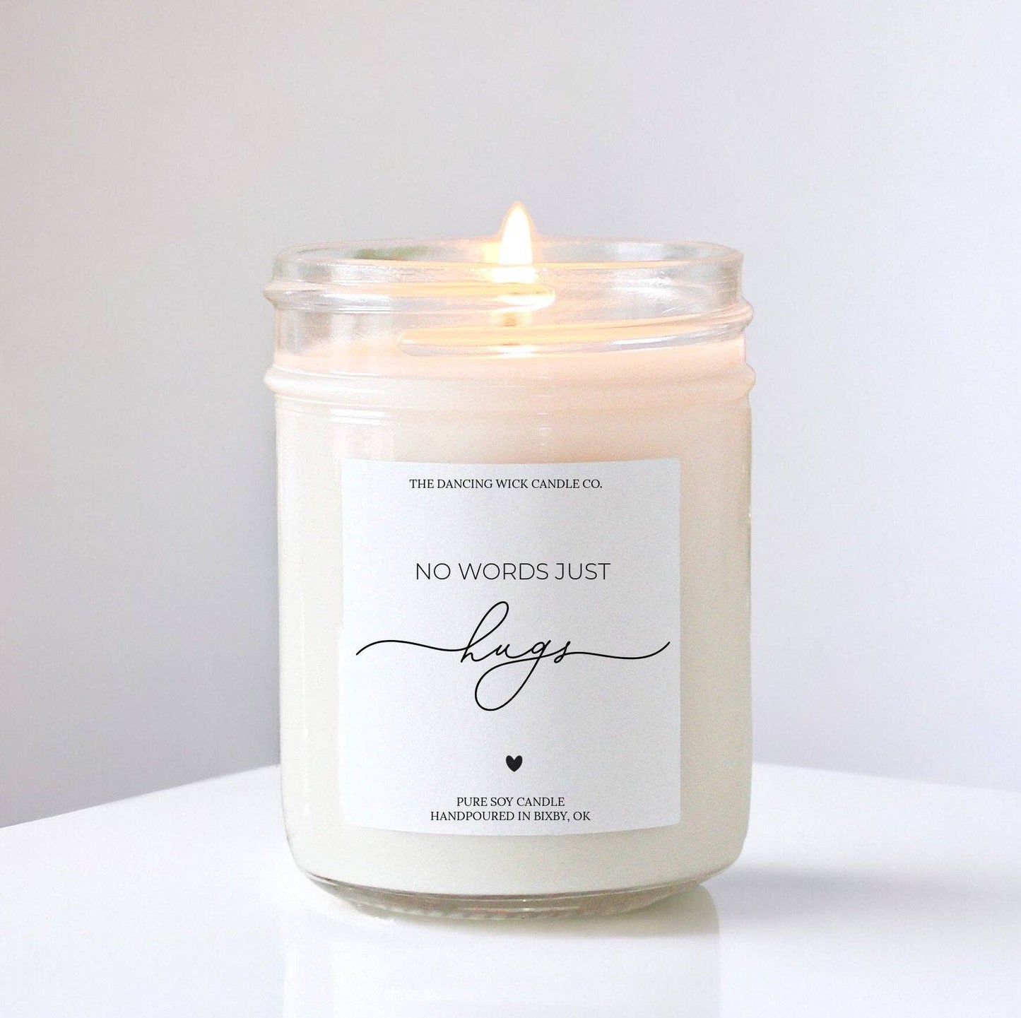 No Words Just Hugs Candle / Warm Wish Scent / Sympathy Gift