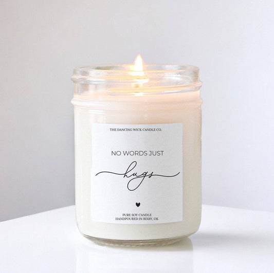 No Words Just Hugs Candle / Warm Wish Scent / Sympathy Gift