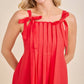 Scarlet Ribbon Pleated Sleeveless Top