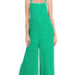 ..Washed Double Gauze Wide Leg Overalls