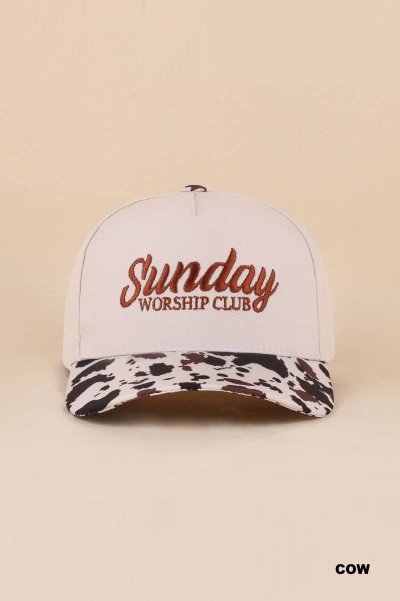Sunday Worship Club Two Tone Cotton Hat