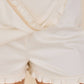 Ruffle Hem Skort – High-Waist Feminine Cotton Twill Shorts