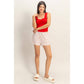 Polka Dot Drawstring Shorts