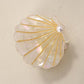 BEACH OCEAN CELLULOSE SEASHELL HAIR CLAW CLIPS | 40H782
