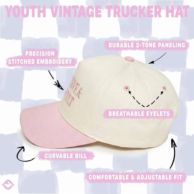 Kid/Baby 2-Tone Cap: Expensive & Difficult- Rose/Beige