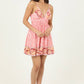 F4H12-FR13 V NECK OPEN TIE BACK SUNDRESS