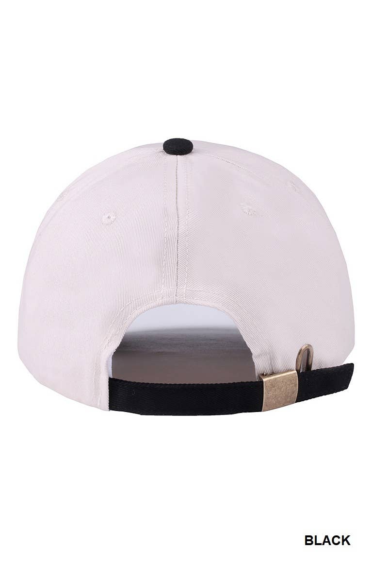 Margs Two Tone Canvas Cotton Cap