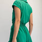 BUTTER SHORT SLEEVE QUARTER ZIP ROMPER