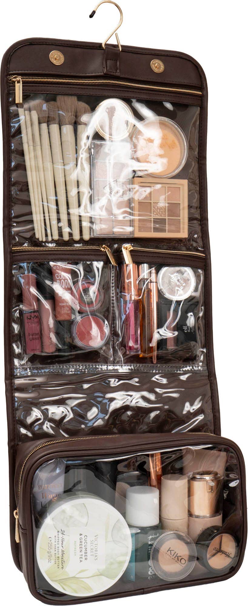 Joan & David The Teardrop Quilted Roll Hanging Toiletry Bag