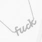 Gold-Dipped FUCK Fashion Necklaces