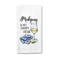 Mahjong Happy Hour Towel, Mahjong Tile Game Decor