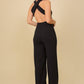 Cross Back Wide Leg Jumpsuit
