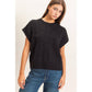 Cable Knit Cap Sleeve Sweater
