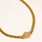 Parisse 18K Gold Non-Tarnish Coin Pendant Necklace