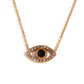Eye of Protection (Evil Eye) CZ Necklace - 18K Gold Plated, Waterproof