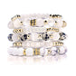 Divine Light Moonstone Selenite Quartz BYOB Bracelet Stack