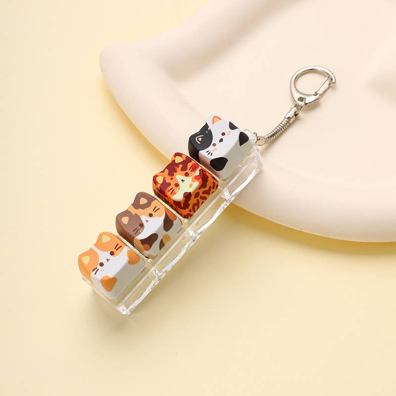 Printed Keyboard Fidget Stress Relief Keychain | 40KC205