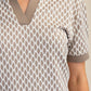 Collar Neck Short-Sleeve Polo Top