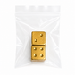 Gold and Silver Luxe Solid Metal Mahjong Dice Gift Ready