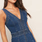 A washed denim jumpsuit - IP9012