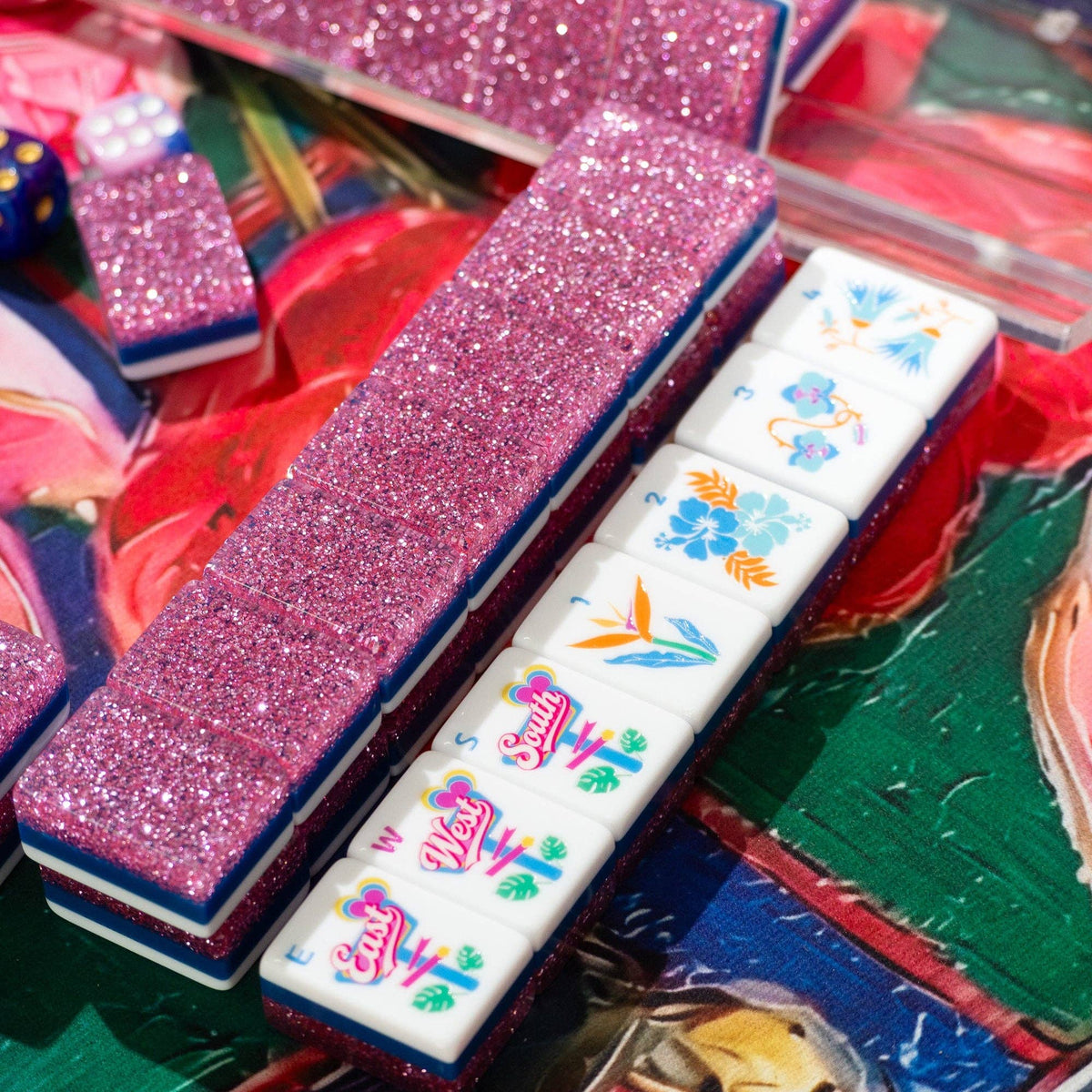 Palm Beach Mahjong Set - Pink Stardust 06-03