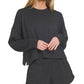 Scuba Sweatshirts & Shorts 2PC Set SI-27476 Zenana