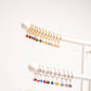 18K Gold PVD Birthstone Huggie Charm Earrings