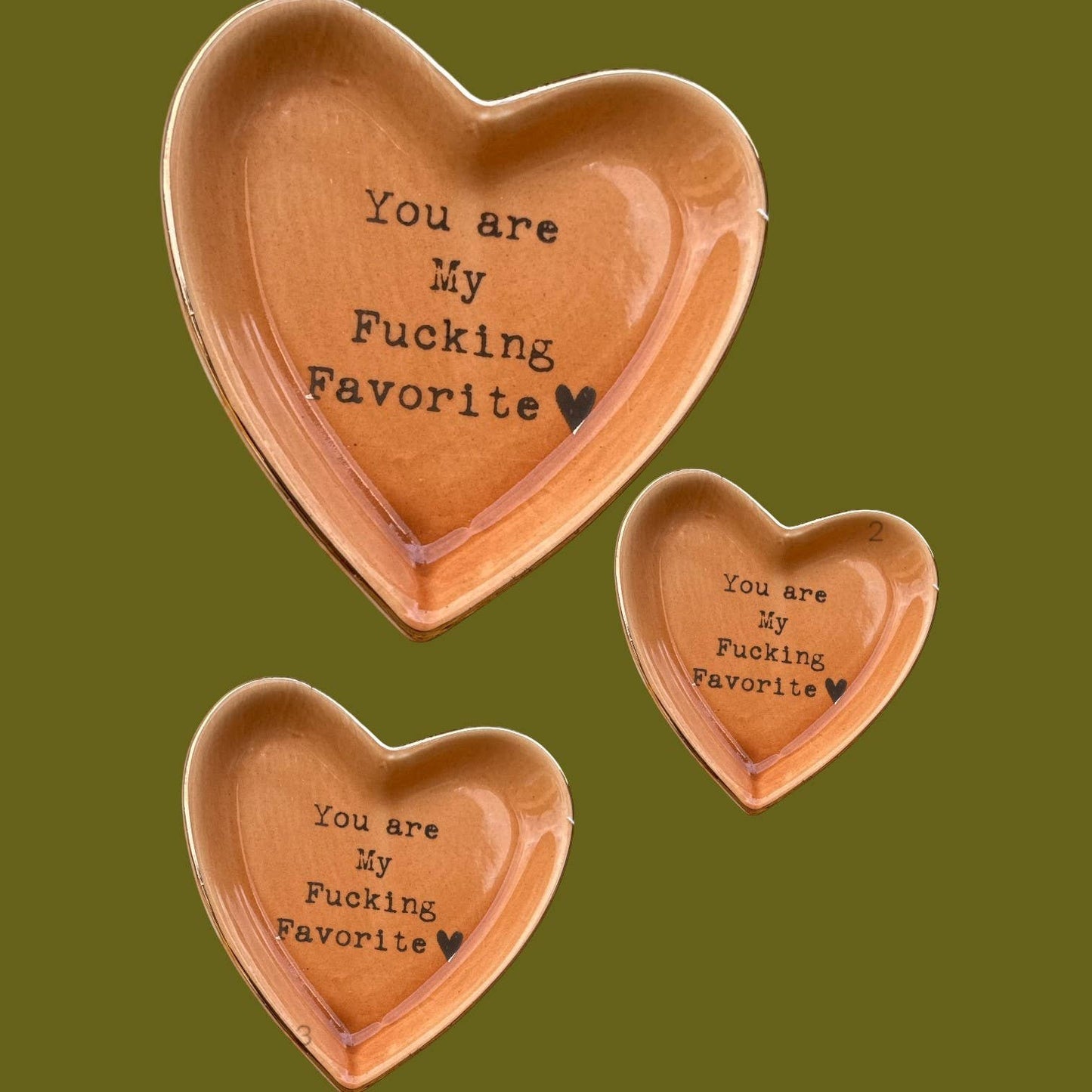 “You Are My Fucking Favorite” Cuss Word Heart Trinket Dish