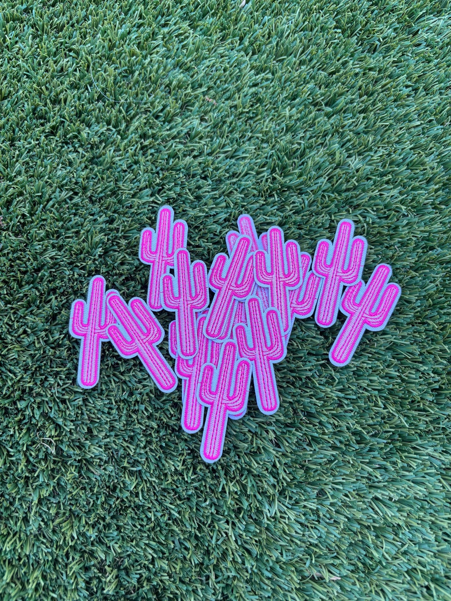 Trendy Pink Cactus Patch
